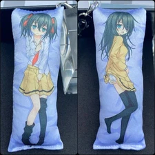 Handmade Anime Tomoko Kuromki WataMote Dakimakura Body Pillow Plush Keychain New