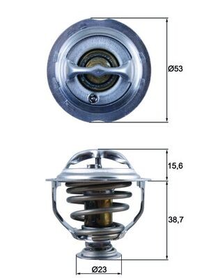 MAHLE TX 123 95D Thermostat, coolant for AUDI,SEAT,SKODA,VW