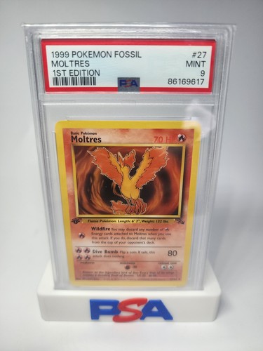Moltres (1st Edition) graded PSA 9 for sale on eBay