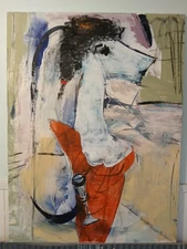 original abstract acrylic painting on canvas