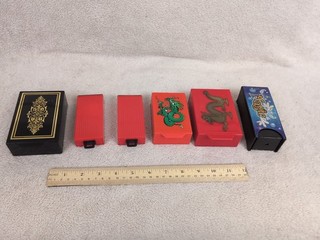 Collection Of 6 Plastic Magic Trick Drawer Boxes