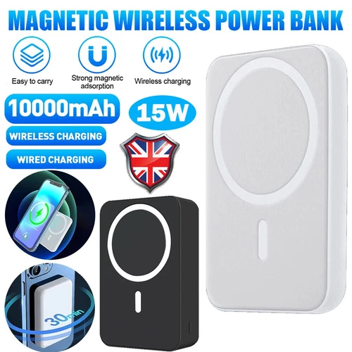 10000mAh Power Bank Magnetic Battery Pack Wireless Charger For iPhone 15/14/13 - Picture 1 of 24