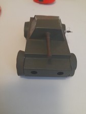 Vintage Rare  Mekna clockwork tinplate Tank  Made in England Fab Piece 