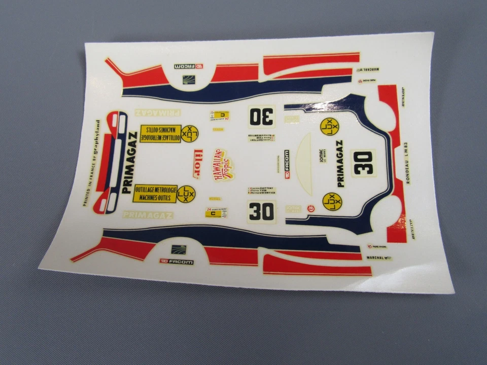 A981 Vintage Decal Roundel le Mans 1983 #30 Primagaz Skateboard Decal - Image 4 of 4