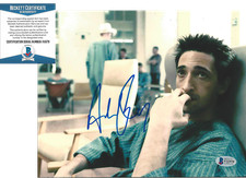 ADRIEN BRODY SIGNED 'THE JACKET' 8x10 MOVIE PHOTO ACTOR PIANIST BECKETT COA BAS 