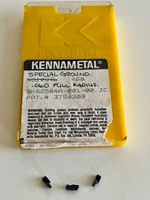 KENNAMETAL NG1094L SERIES KC68 SPECIAL GROUND GROOVE INSERTS (5) AS SHOWN.