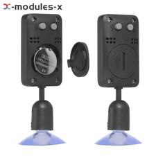 Mini Digital Thermometer 360  Degree Rotating Suction Cup Hygrometer for Reptile