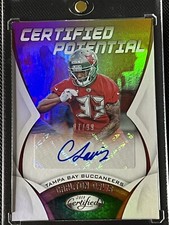 2018 Certified Football CARLTON DAVIS AUTO 87/99 Certified Potential No. CPS-CD