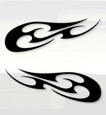 Flames Flame Vinyl Decals Motorcycle Tank Car Truck Decals 13.5" Fire Graphics