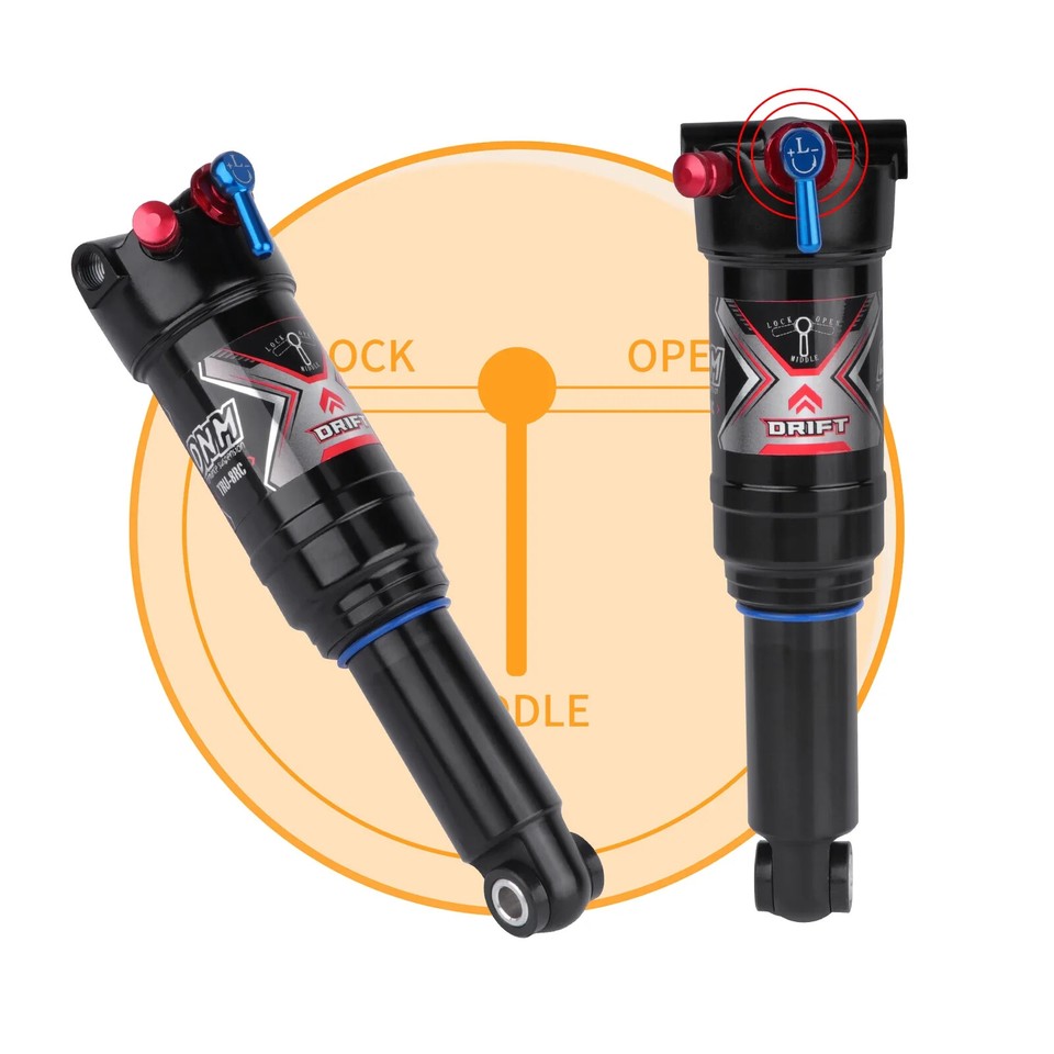 Mountain Bike Air Rear Shock Absorber Lockup Damping Adjustment 165