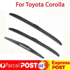 Windscreen Wiper blades for Toyota Corolla ZRE152R 2007-2012 front+ rear