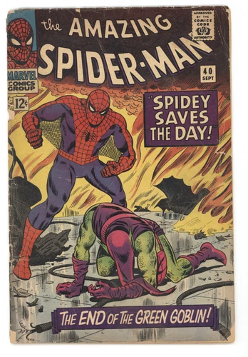Amazing spider-Man 40 Marvel 1966 GD VG Green Goblin John Romita Stan Lee