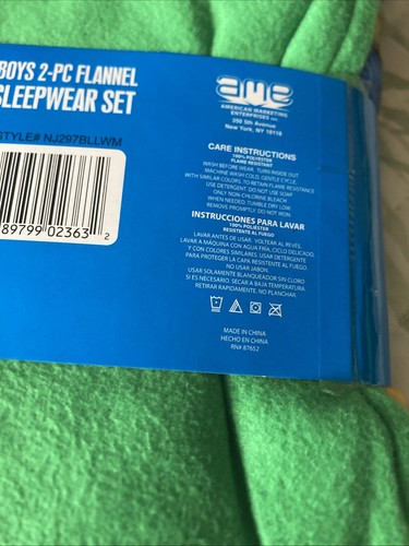 Nickelodeon Teenage Mutant Ninja Turtles 2-pc Flannel Sleepwear Set Size 8-New - Picture 11 of 11
