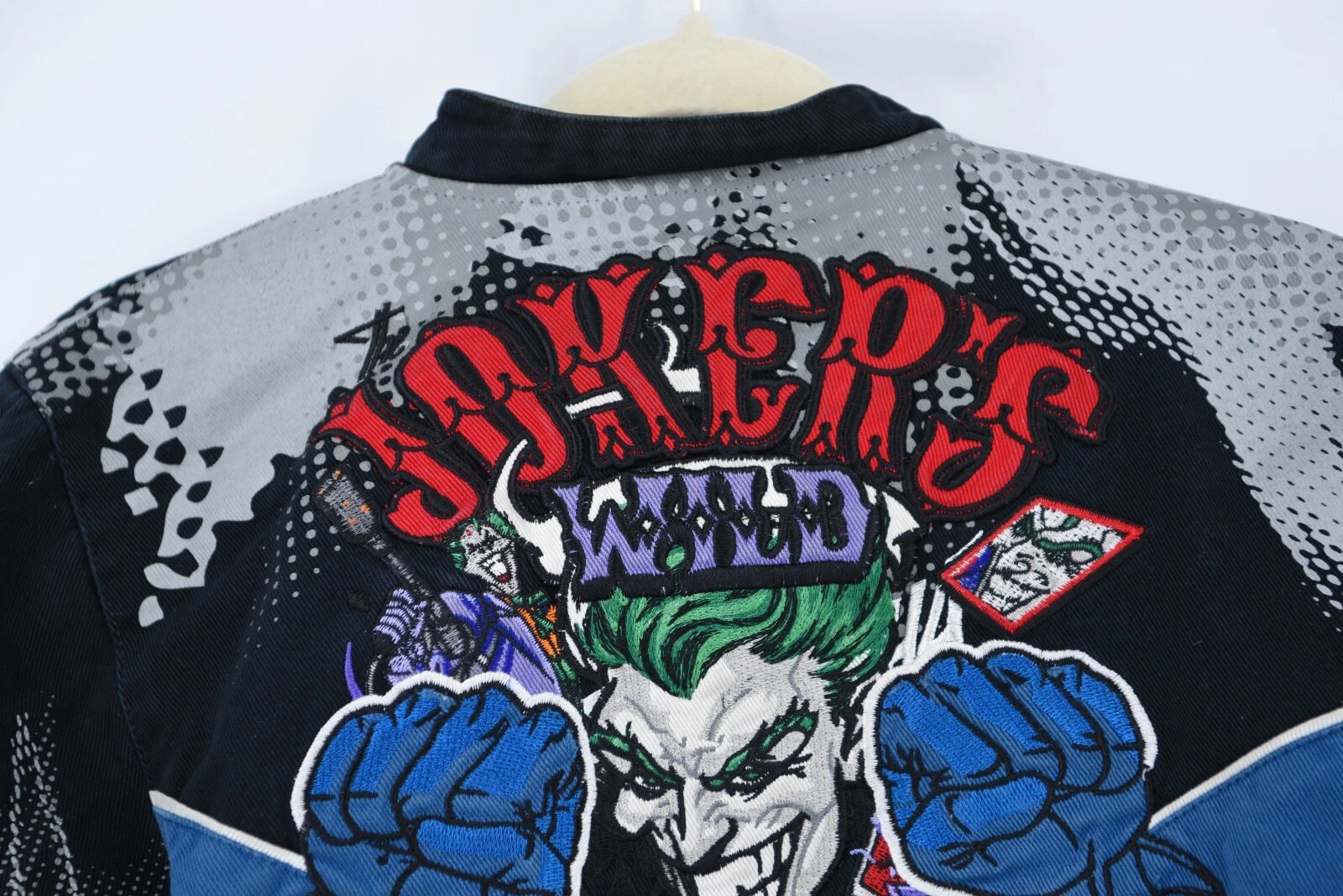 Batman Joker Jeff Hamilton Youth Medium Baseball Jacket