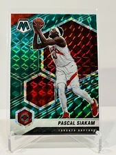 Pascal Siakam 2020-21 Panini Mosaic Green Mosaic Prizm SP #70 Toronto Raptors