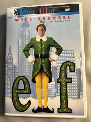 Elf , New DVD ( Plastic Removed From Case ) Will Ferrell