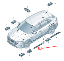 NEU AUDI E-TRON GEN SCHWELLERLEISTE HINTEN RECHTS 4KE947428 ORIGINAL