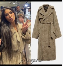 Balenciaga Towel Trench Coat As Seen On Kim Kardashian Bnwt Size U.k. 10