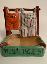 1950's Ceramic Novelty Ashtray Who Left this Behind Vintage Made in Japan. (SB3)