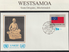 United Nations Flags FDC First Day Cover 1988 Western Samoa