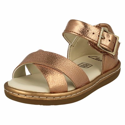clarks bronze sandals