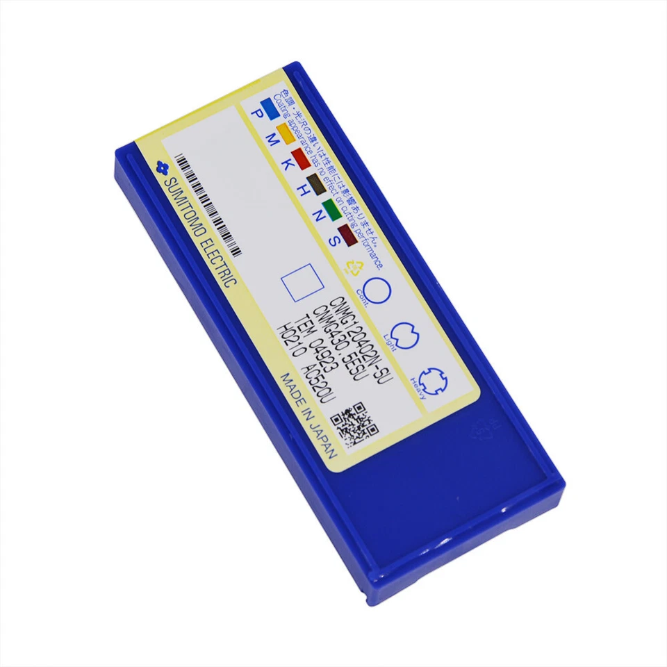 Insertos de carburo CNC Sumitomo CNMG120402N-SU CNMG430.5ESU AC520U 10 unidades/1 caja Foto 2 de 2