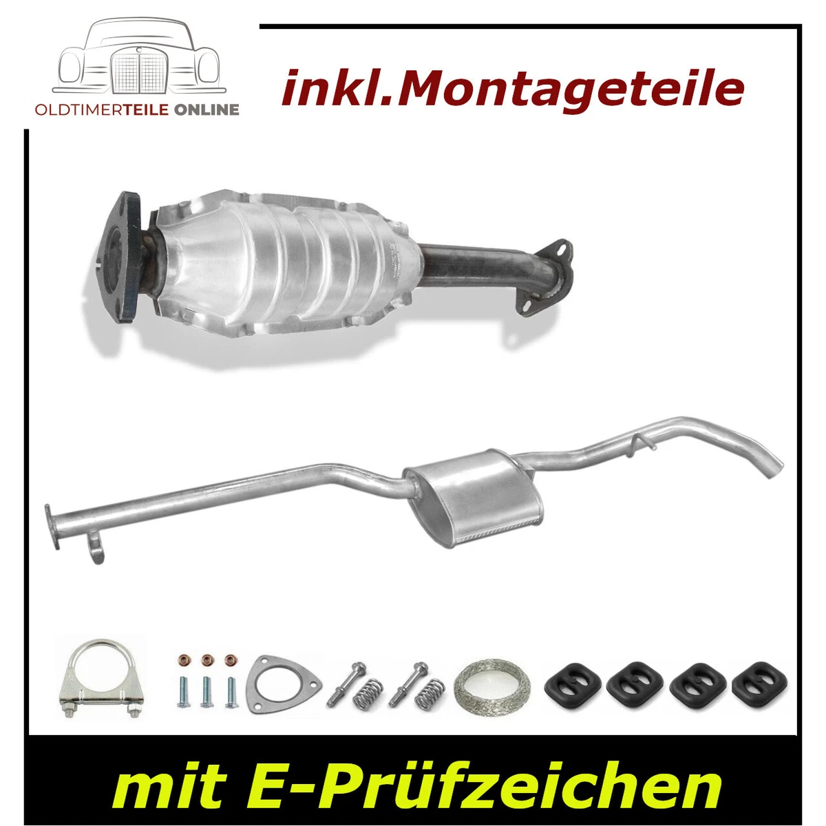 Ligne D'échappement Pour Opel Calibra/Vectra A 2.0 - Neuf, Acier, Kit Complet