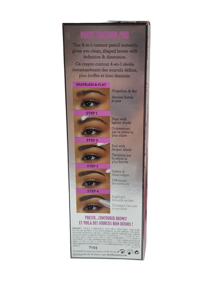 Benefit Brow Contour Pro, 4 In 1 BROWN MEDIUM Define Highlight Pencil *Torn box - Image 2 of 4
