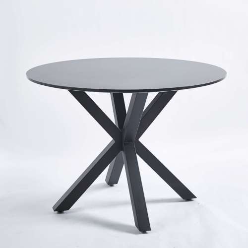 42.1" Black Color Table Mid-century Modern Round Pedestal Dining Table Coffee - Picture 8 of 9