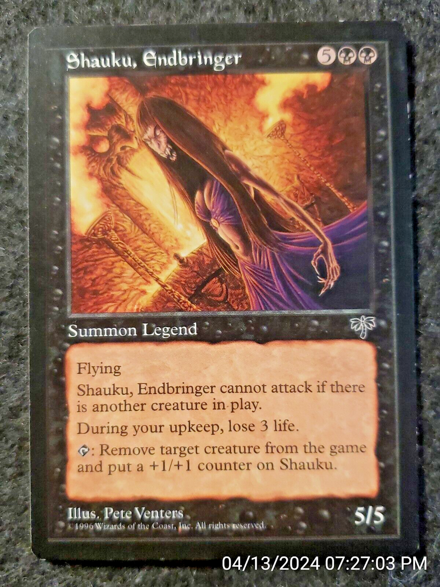 Shauku, Endbringer Mirage NM Black Rare MAGIC THE GATHERING MTG CARD.  (DS3D1F3)