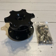 Universal Car Steering Wheel Quick Release HUB Adapter Snap Off Boss Kit Black