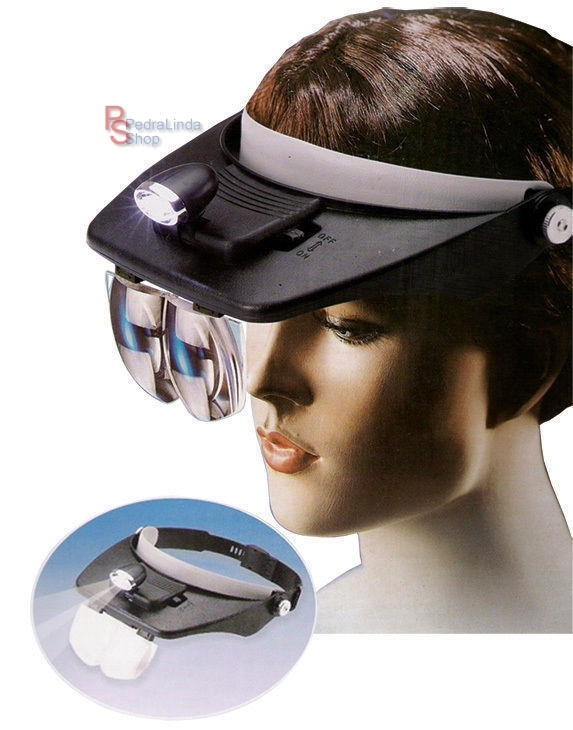 Head-mount Magnifier Occhiali Gioielli Orologiai Lente D'ingrandimento 20x Zoom Osservazione Della Lente Di Ingrandimento - Foto 9