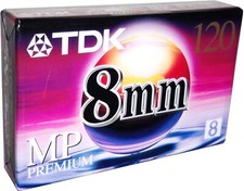 TDK MP Premium 8mm 120min Video Camcorder Cassette Tape P6-120MP
