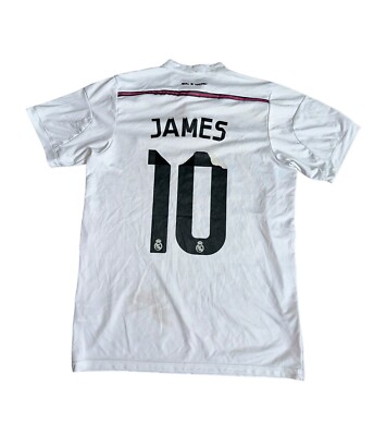 Adidas Real Madrid #10 James Rodriguez White/Black/Pink