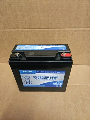 LEOCH Lawn Mower Battery AGM/GEL 12V 25AH (Replace 17AH 18AH 19AH 20AH 21-22AH 680CA