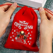 6 Weihnachts-Geschenktüten Aus Vlies Mit Seidenpapier – Wiederverwendbar, Mittelgroß (ca. 25x20x15 Cm)