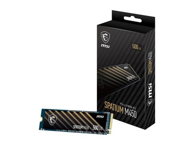 MSI SPATIUM M450 500 GB Solid State Drive - M.2 2280 Internal - PCI Express NVMe