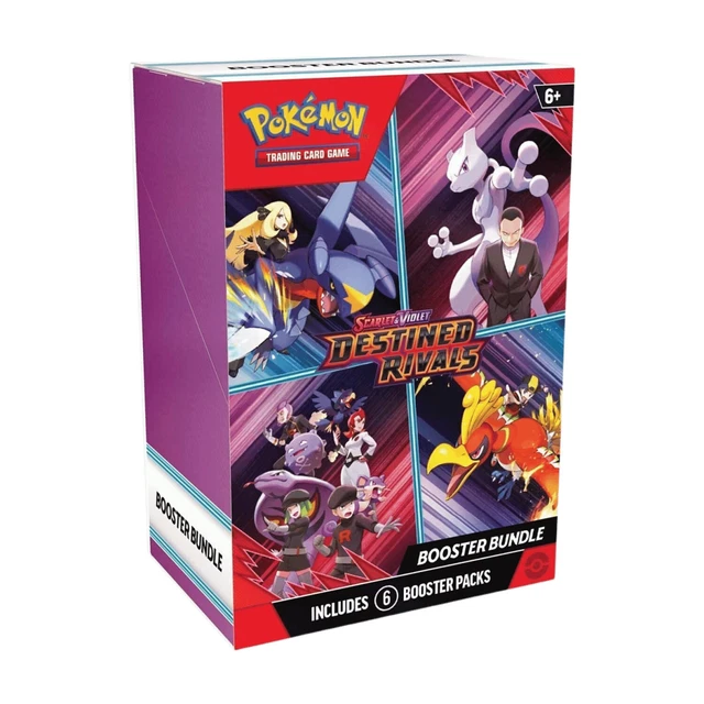 Pokemon TCG Destined Rivals Booster Bundle Box Sealed (6 packs) ELAZ