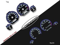 Selbstleuchtende Tachoscheiben Plasma Tacho VW Golf 3 20-220Km/H 7000 #