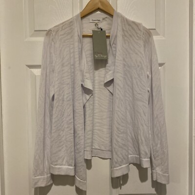 Calvin Klein By Design White Shrug Petite Medium *New With Tags* Designer Style