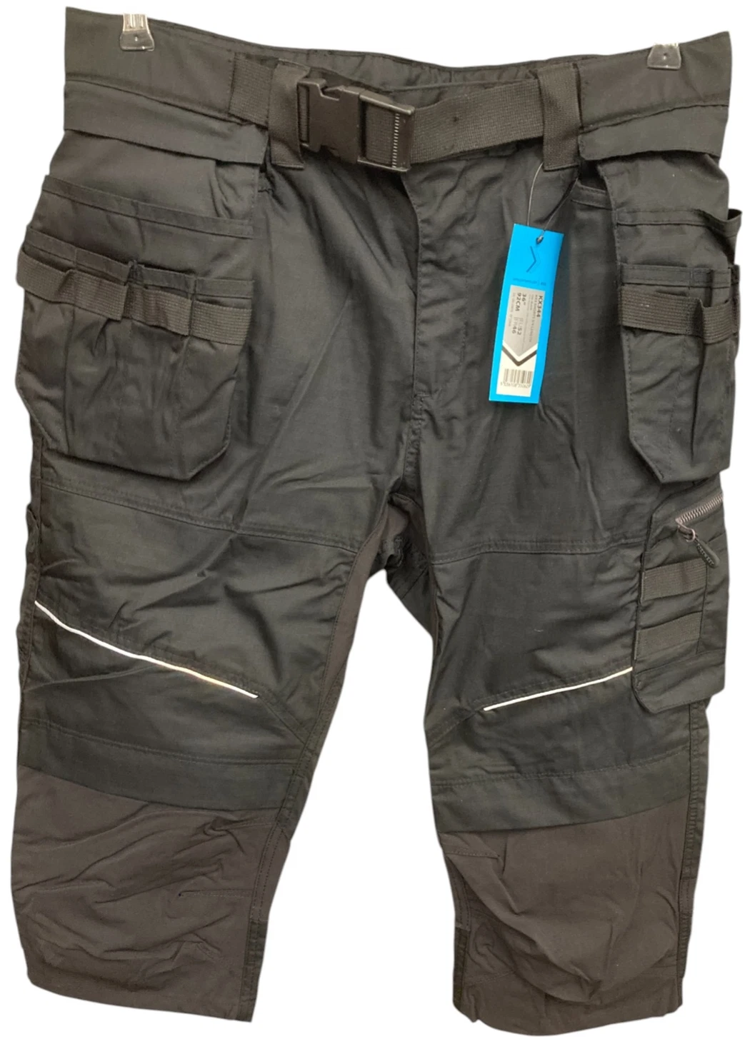 Work Cargo Shorts 3/4 Holster Pockets Portwest KX3 Ripstop Black Kneepad Slots
Opens in a new window