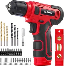 8V USB Drill Driver & Screw Bit Set Cordless & Rechargeable Electric Drill 75 PC