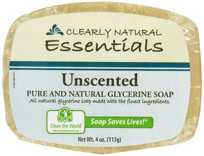 Glycerin Bar Soap, Unscented,4 Ounce (Pack of 6)