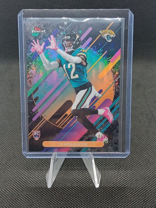2025 Topps Finest Travis Hunter BLACK /10 Rookie #214 Jaguars 