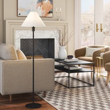 60"x15" Stick Floor Lamp with Tapered Shade Black - Threshold