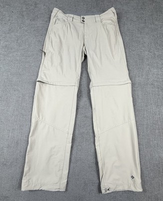 Columbia Omni-Shield Women's Nylon Hiking Casual Pants 8 Short Convertible