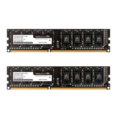 TEAMGROUP Elite DDR3 16GB Kit (2x8GB) 1600MHz (PC3-12800) CL11 Unbuffered Non...