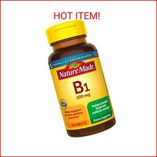 Nature Made Vitamin B1 100 mg, Dietary Supplement for Energy Metabolism Support,
