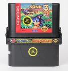 Sonic the Hedgehog 3 and Sonic & Knuckles Bundle - Sega Genesis Tested Authentic