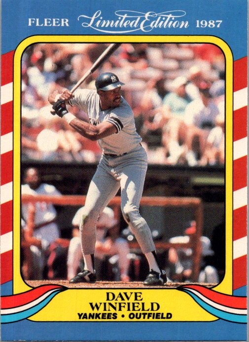 1987 Fleer Limited Edition #42 Dave Winfield